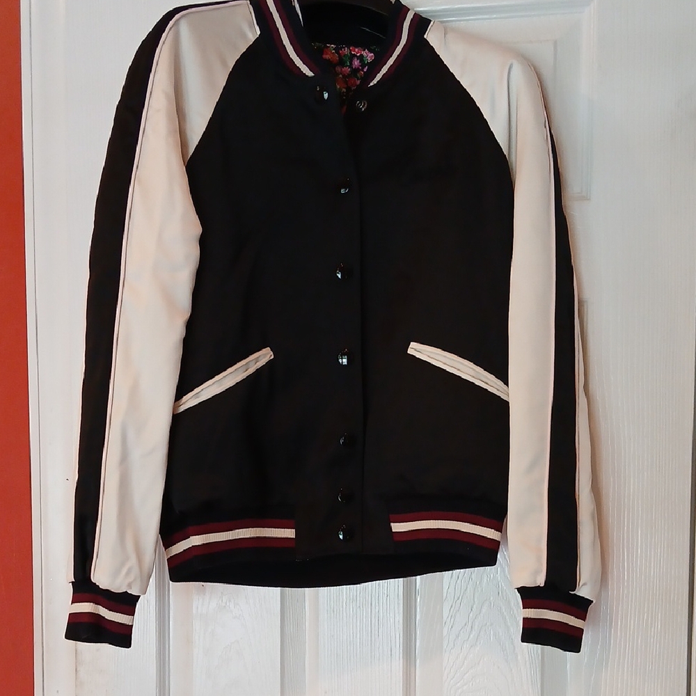 Coach Black and White Varsity Jacket